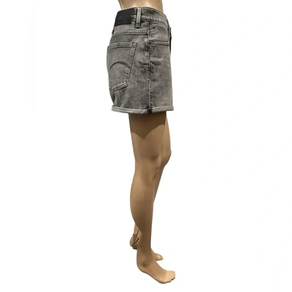G-STAR Raw Shorts Womens Tedie Ultra High Rise Denim Faded Carbon Size 29 - Picture 6 of 16